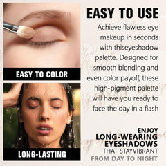 HHLTOH brown taupe single eyeshadow applied on lid demonstrates easy blending and definition.