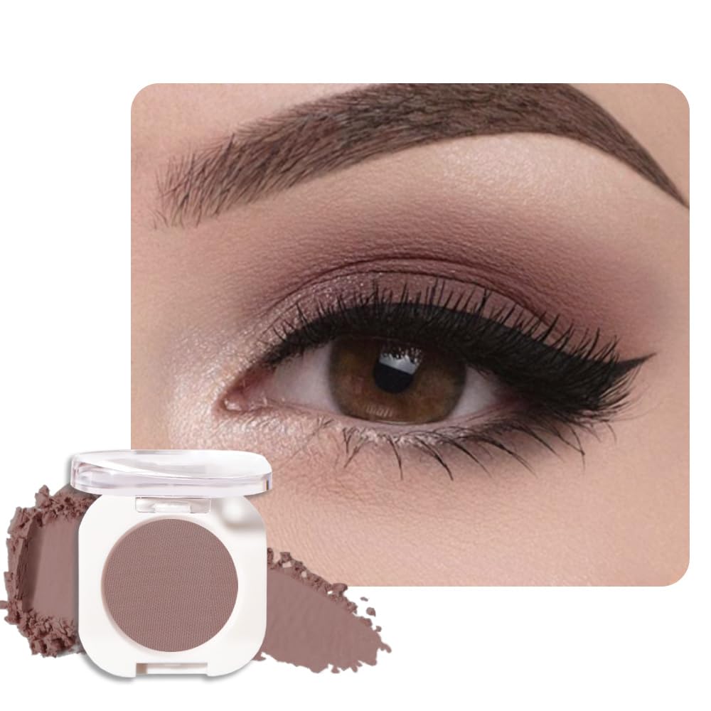 HHLTOH packaging for Brown Taupe Single Eyeshadow shows sleek, travel-friendly design.