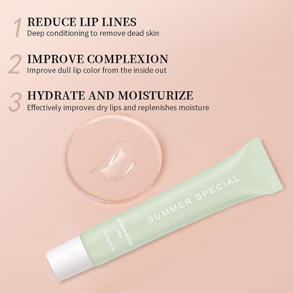 HHLTOH lip balm swatch demonstrates soft tint and plumper-like fullness without irritation.