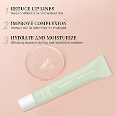 HHLTOH lip balm swatch demonstrates soft tint and plumper-like fullness without irritation.