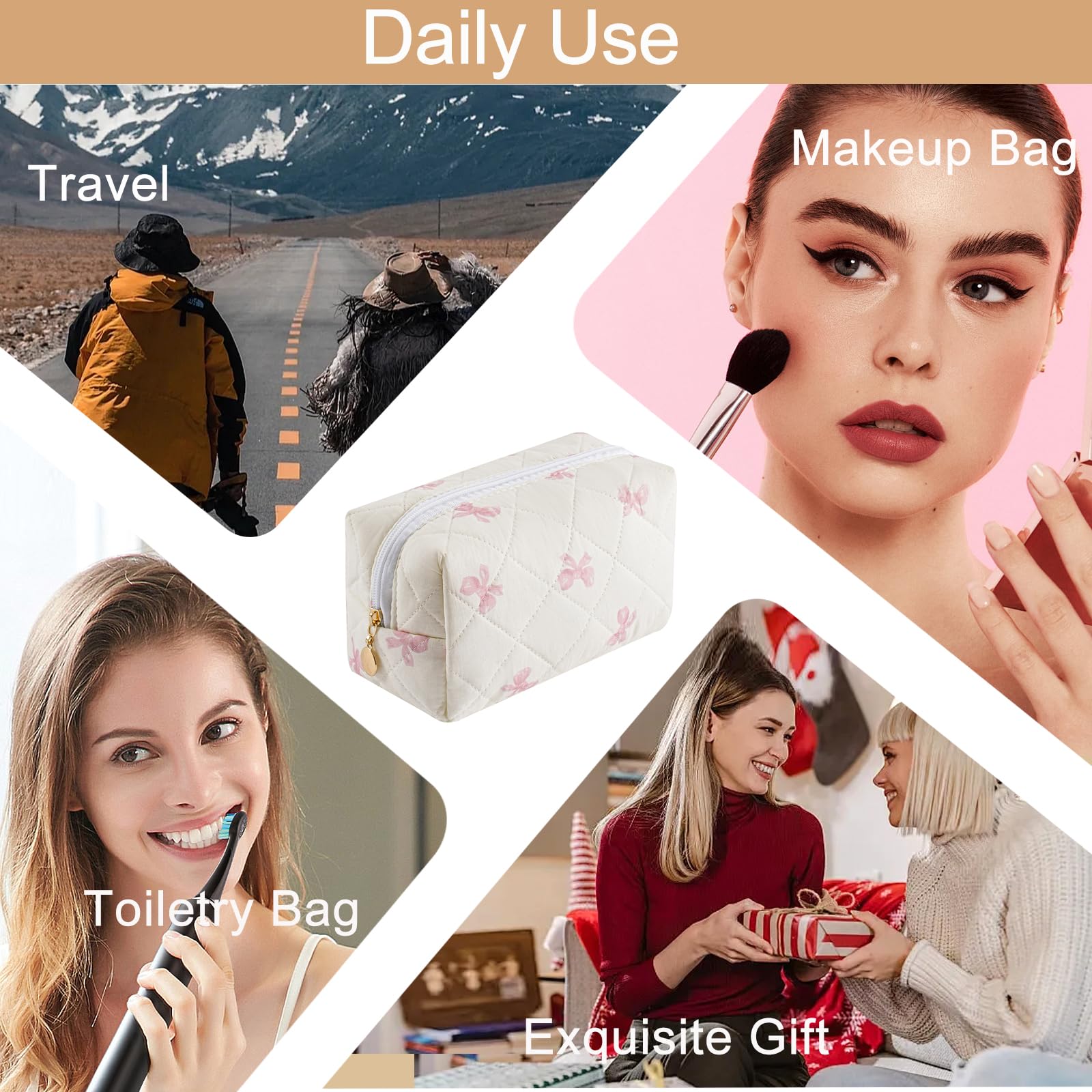 HHQQWZ brand heritage design showcases high-quality makeup bags