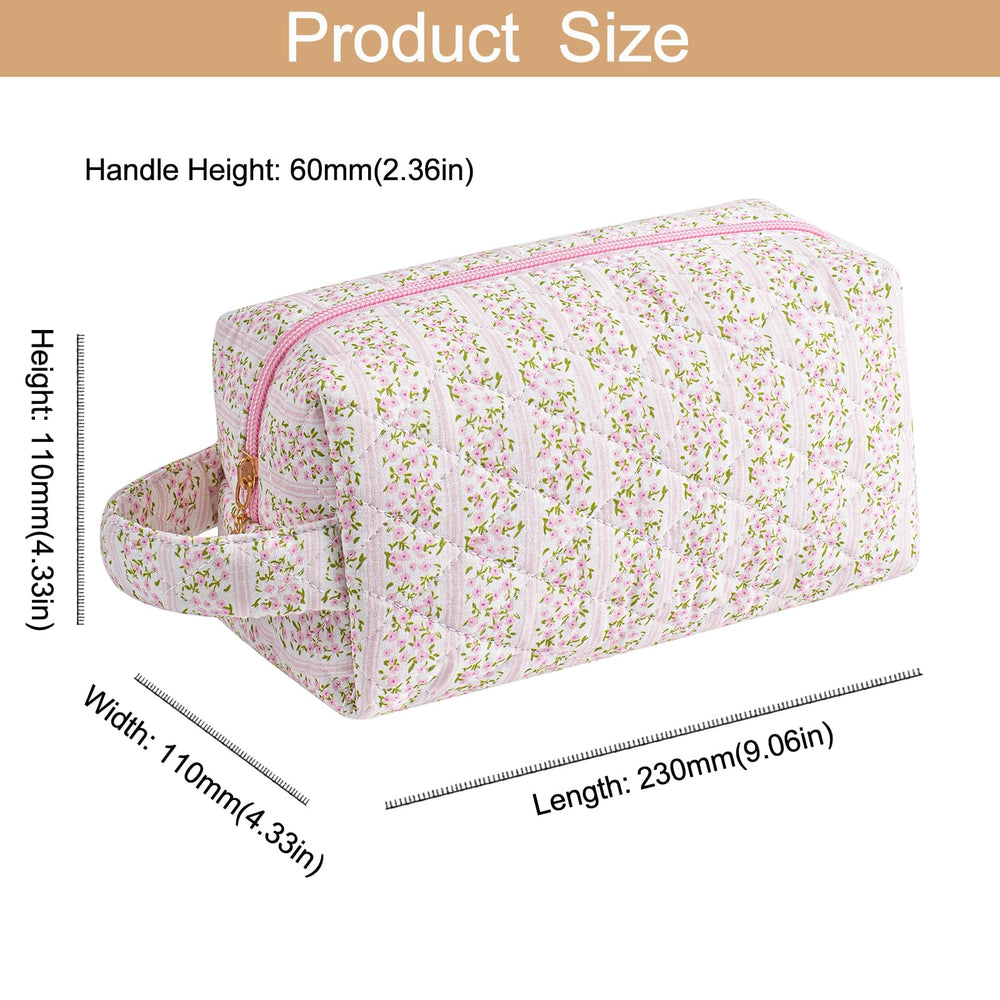 HHQQWZ makeup bag zipper detail emphasizes smooth rustproof hardware for reliable closure.