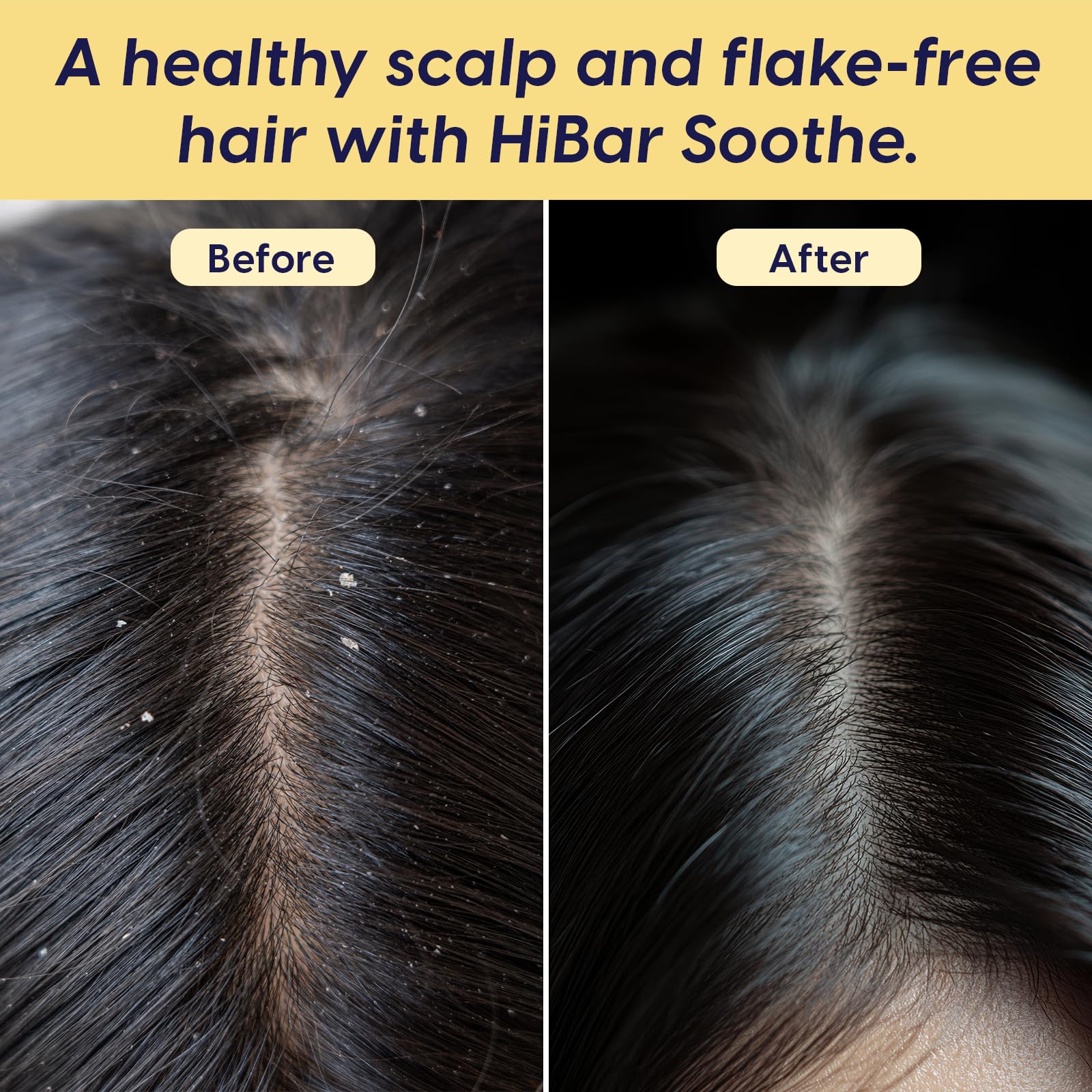 HIBAR Soothe color-safe formula image implies color protection during cleansing.