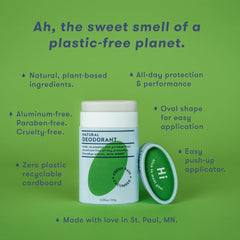 Ingredients focus: sunflower seed wax and shea butter in HiBAR formula.