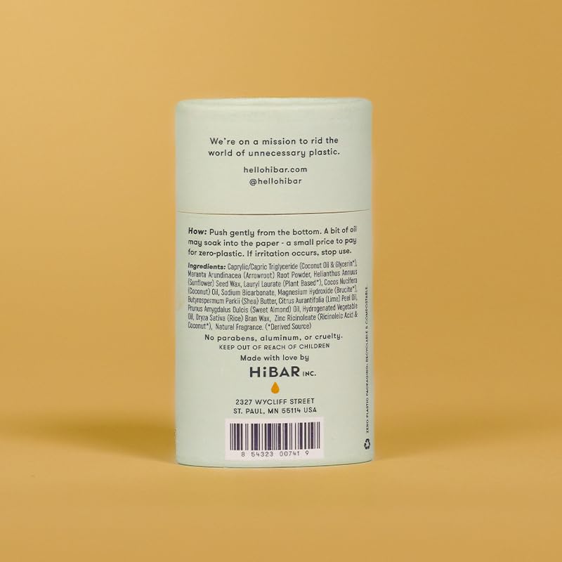 HIBAR key ingredients: sunflower seed wax for smooth, skin-friendly application.