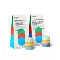 HIBAR shampoo sampler set travel pack showcases plastic-free, travel-friendly hair care options for on-the-go hydration.