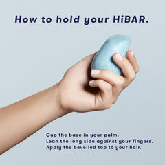 HIBAR Soothe application on wet hair demonstrates easy, mess-free usage.