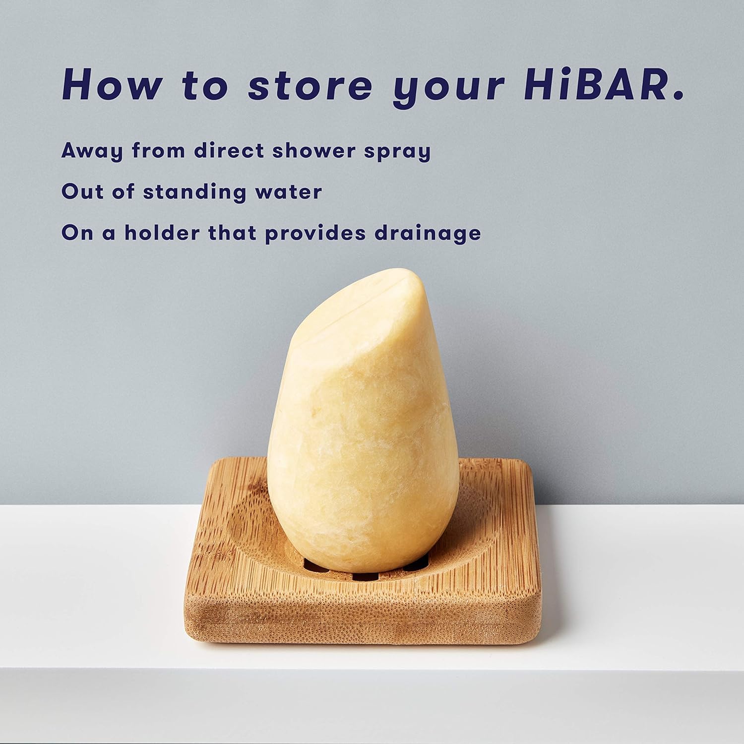 HIBAR Soothe bar on damp hair shows soft, manageable results.