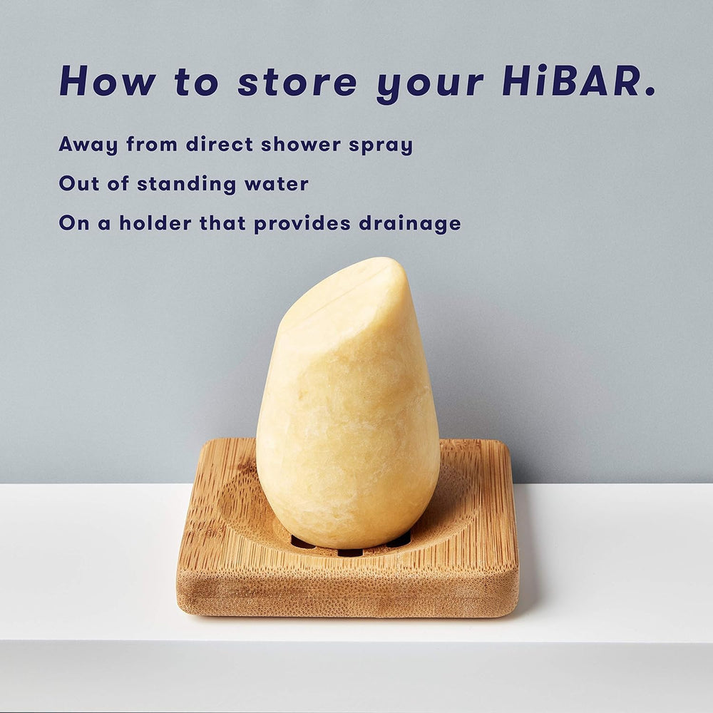HIBAR Soothe bar on damp hair shows soft, manageable results.