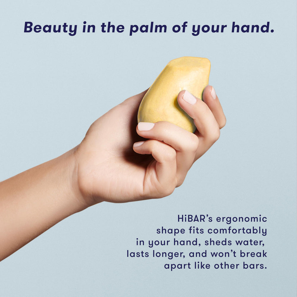 HiBAR Volumize color-safe vegan formula supports healthy-looking volume without color damage.