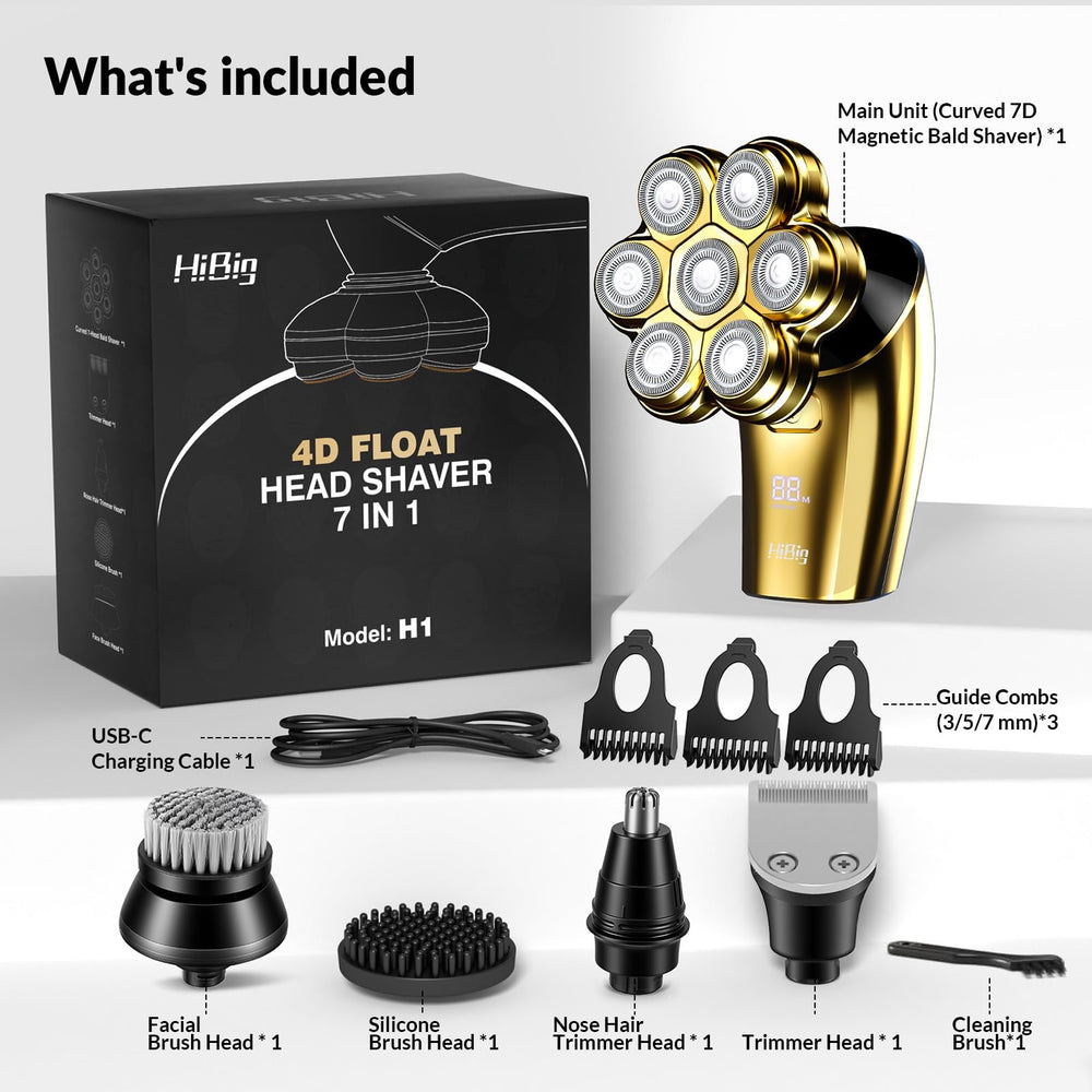 HiBig high-speed motor delivers efficient shaving across heads and necks
