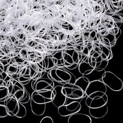Hicarer 1000 mini clear rubber bands pack for lasting braids