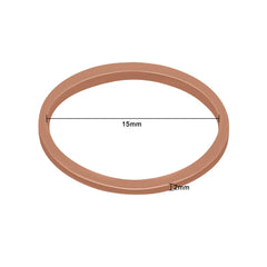Hicarer 1000 Mini Rubber Bands brown closeup showing flexible texture for safe use.