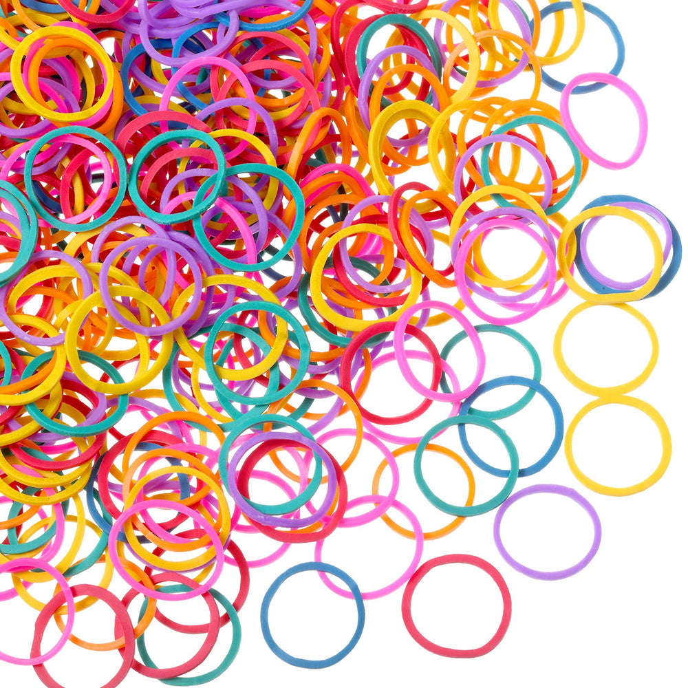 Hicarer 1000 mini rubber bands pack for quick braids and long-lasting styles.