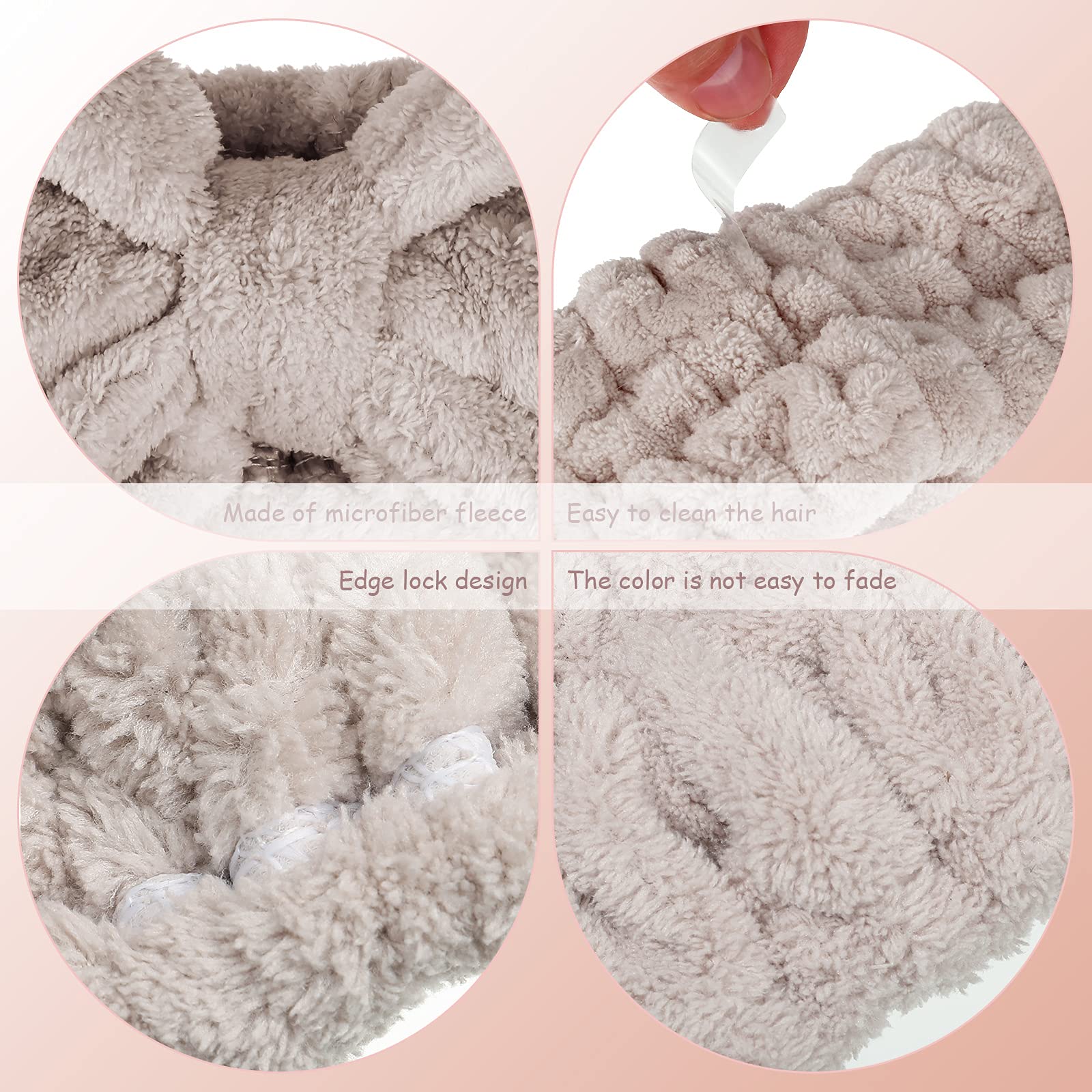 Hicarer bowtie headband white ideal for makeup application