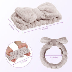 Hicarer spa headband during facial routines stays in place