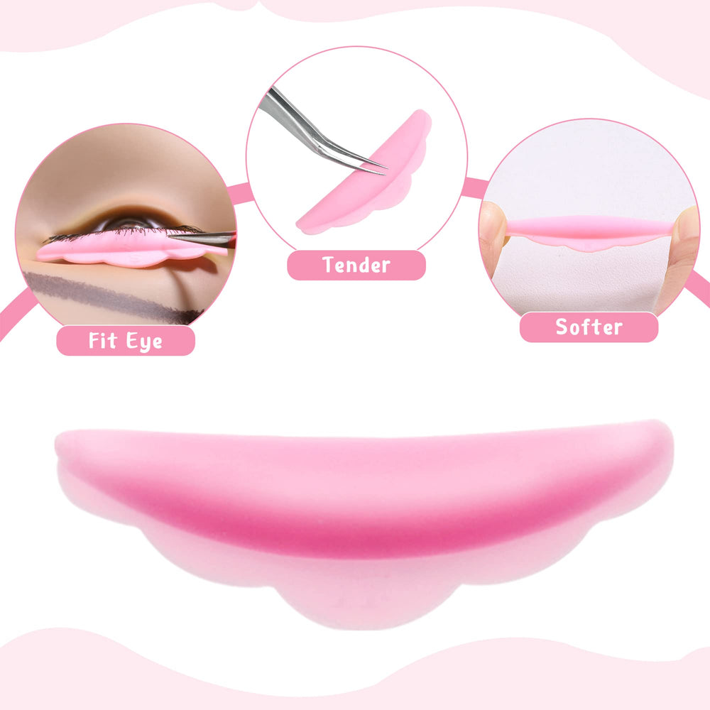 Hicarer lash lift rods small pink to tailor gentle curl at lash roots.