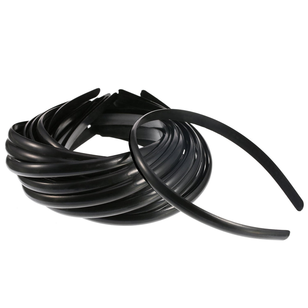 Hicarer plastic hair headband in plain black for everyday use and comfort