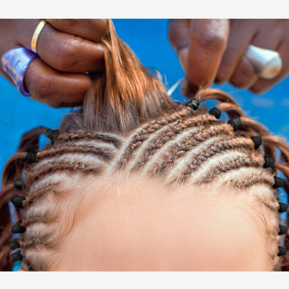 Hicarer ponytail styling with thin bands for neat hold.
