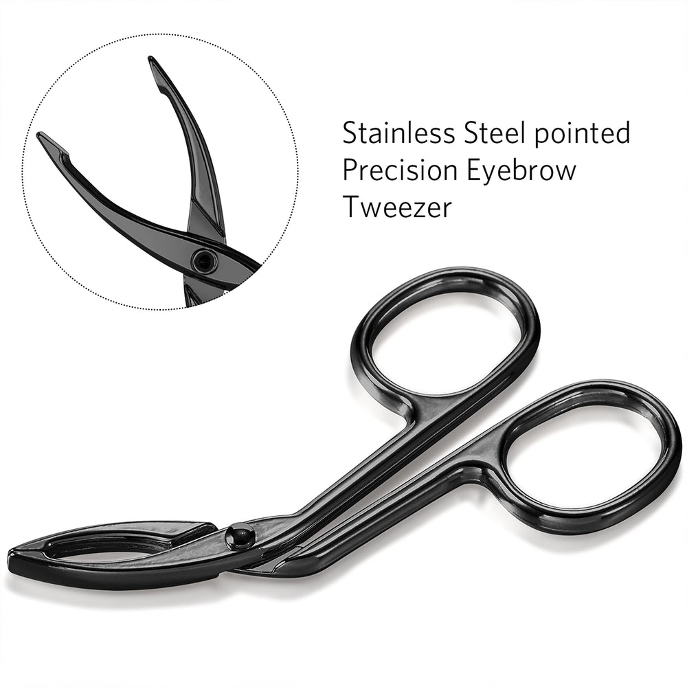 Hicarer precision tweezers with ergonomic grip to target fine hairs accurately.