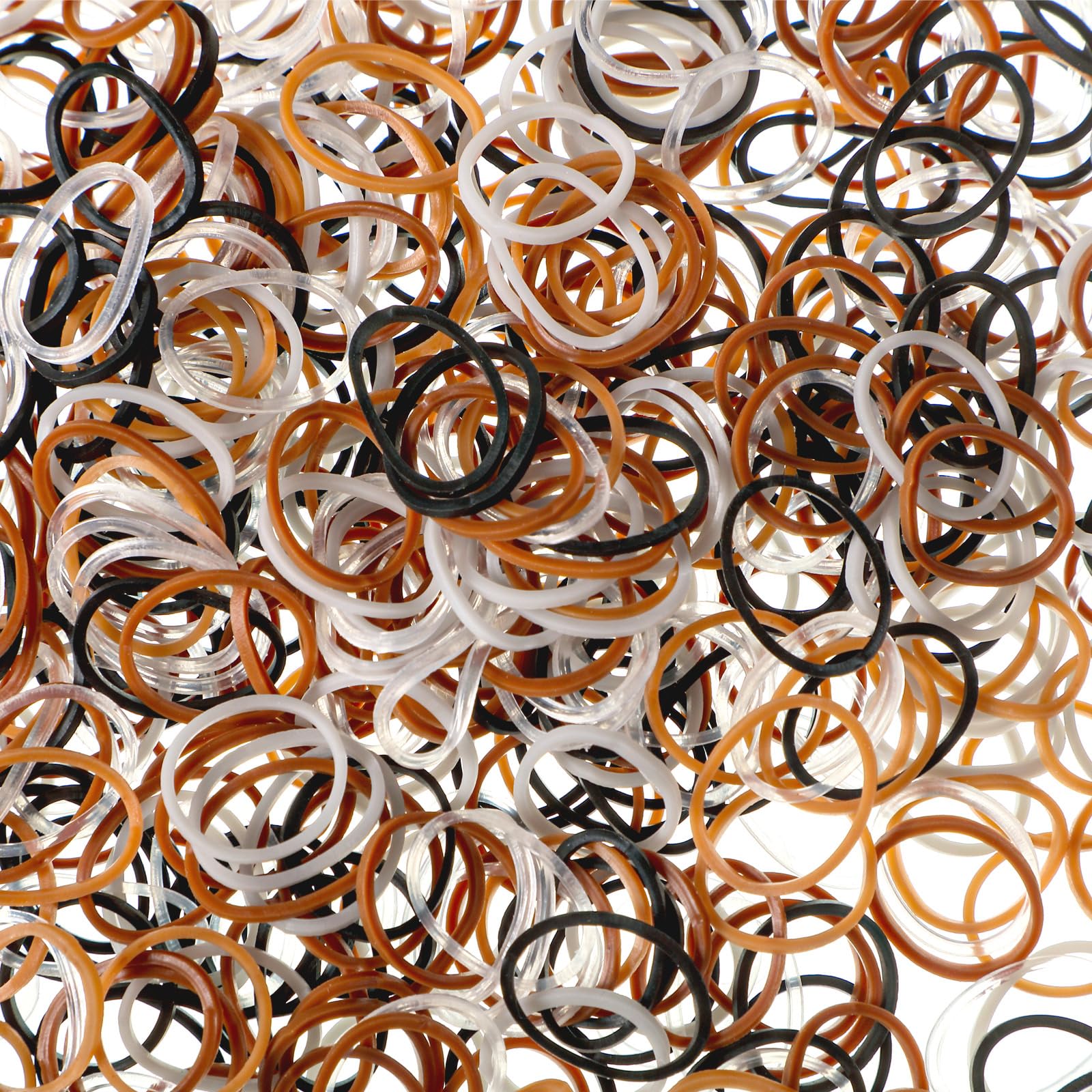 Hicarer soft elastic band diameter 1.5 cm, stretchy and durable for daily styling.