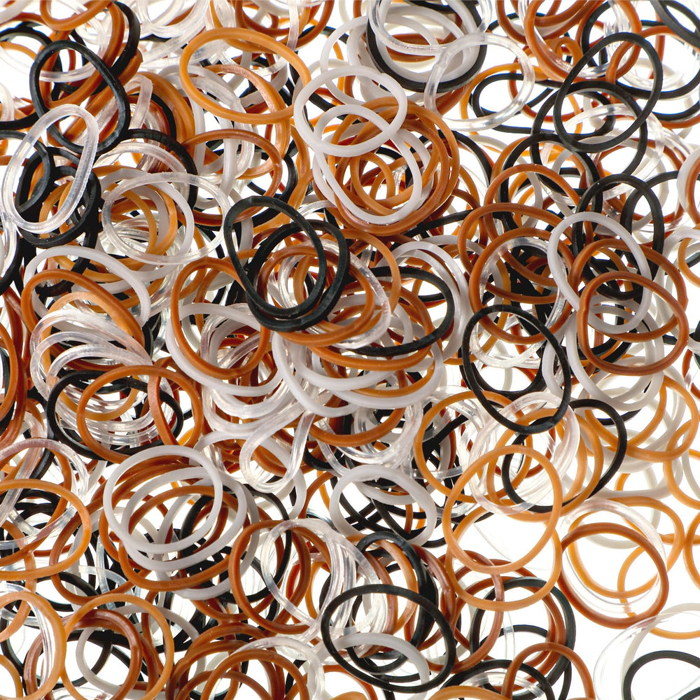 Hicarer soft elastic band diameter 1.5 cm, stretchy and durable for daily styling.