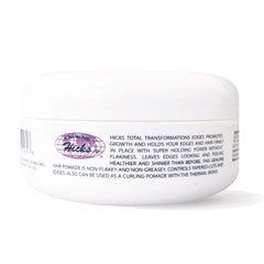 Hicks Total Transformations Edges Styling Gel application on edges smooths with a precise, controlled finish.