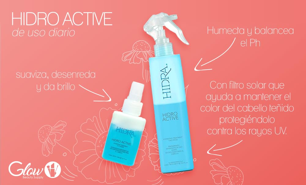 Hidra Hidro Active natural ingredients nourish scalp and hair.