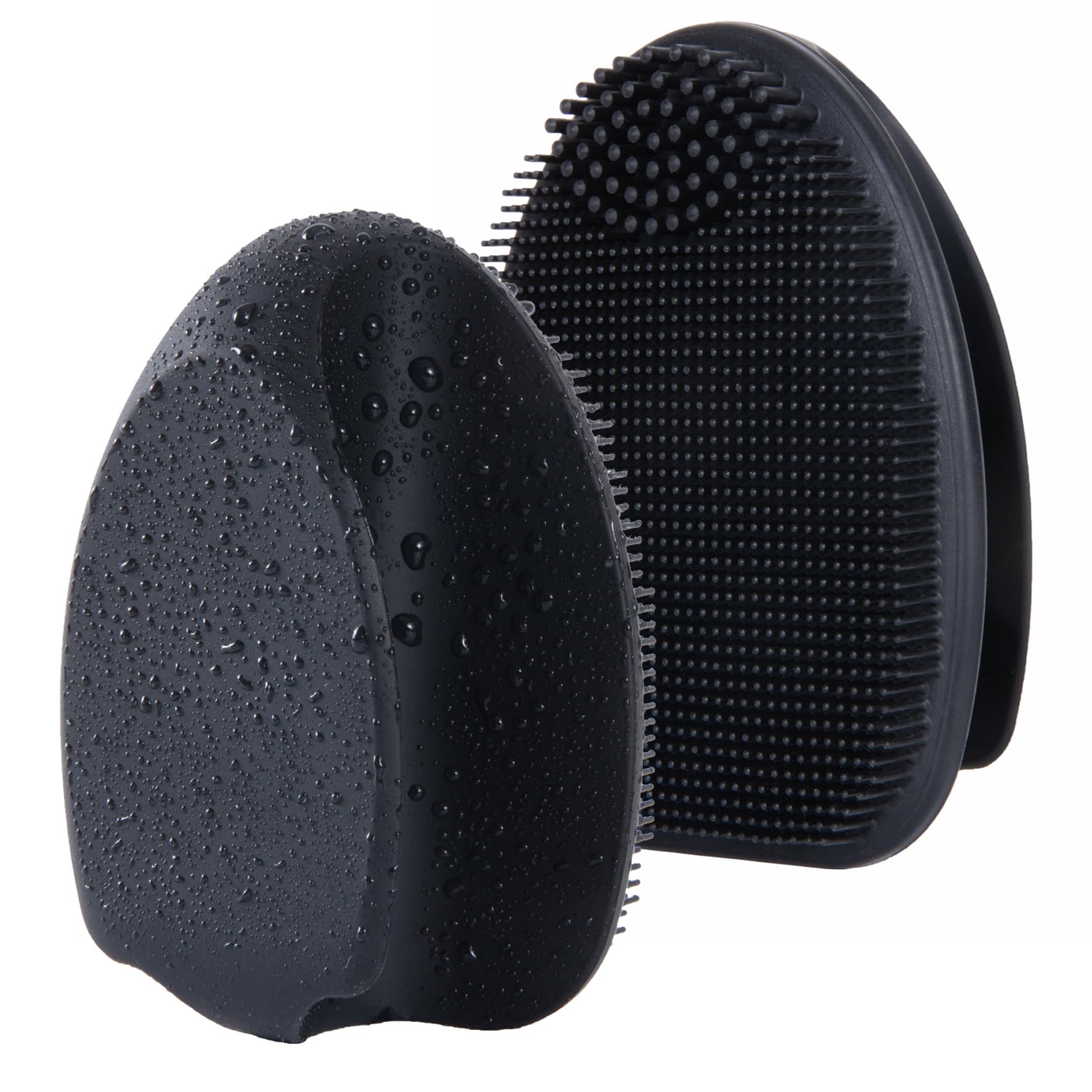 HIEERBUS silicone face scrubber with ergonomic handle for comfortable grip and thorough cleansing