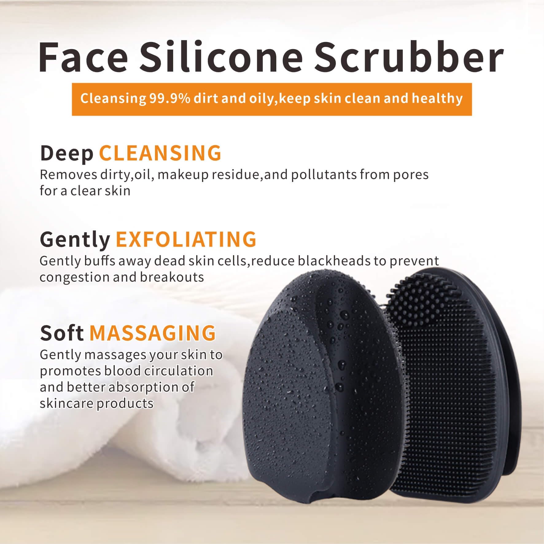 HIEERBUS two-in-one design offers T-zone massage and soft-bristle cleansing