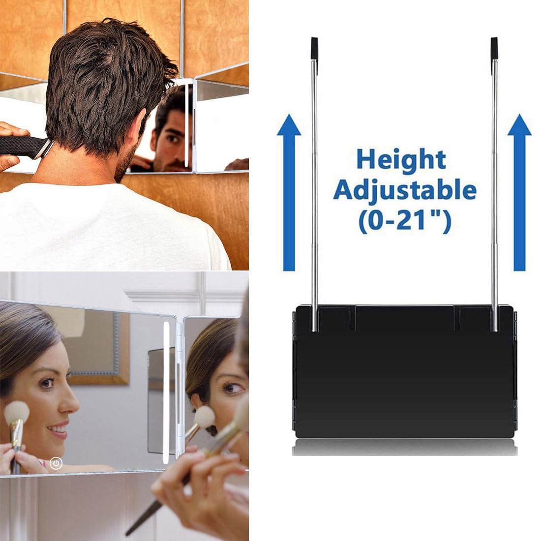 HIEEY height-adjustable hooks adapt to different seating heights.