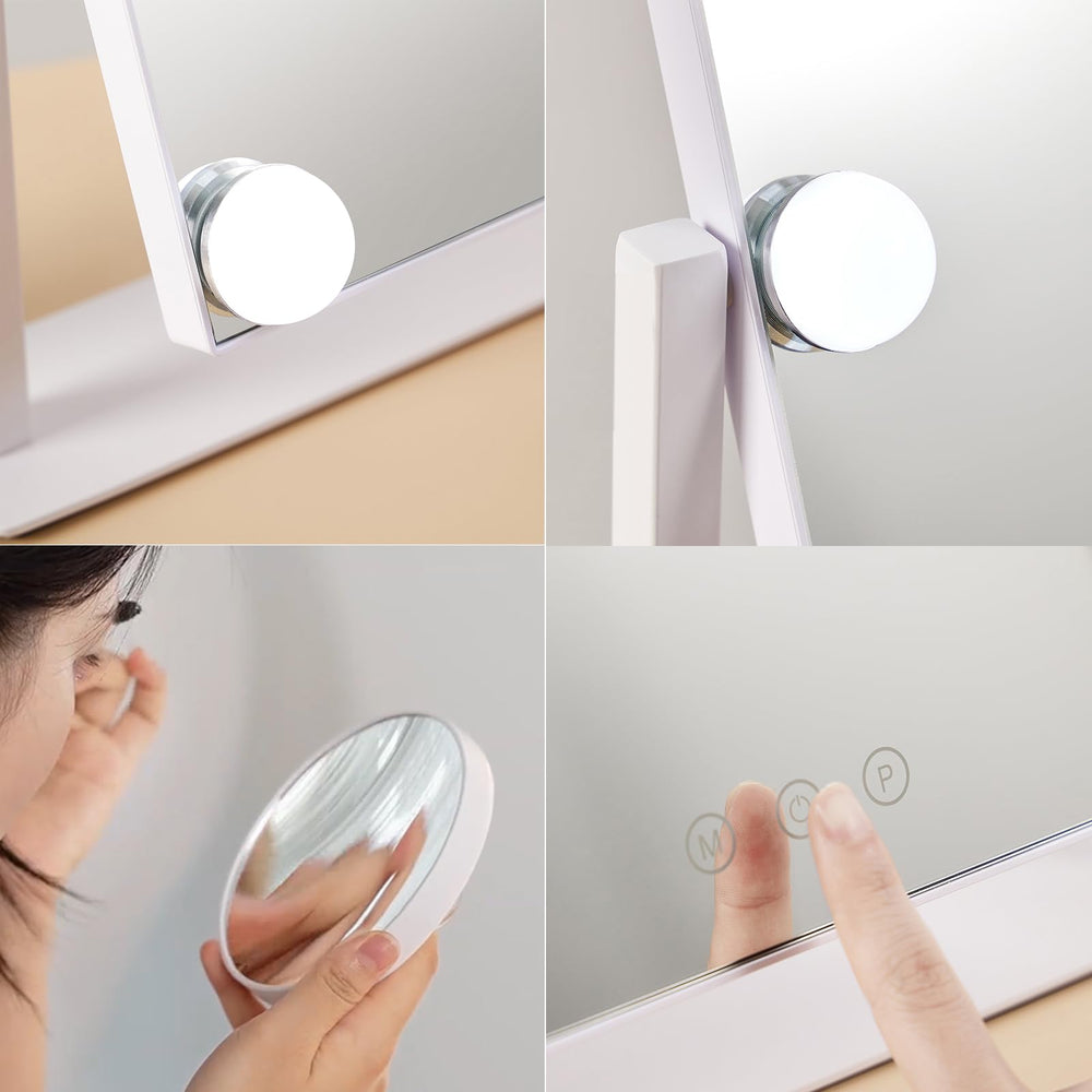 HIEEY 4in 20X magnification detachable mirror for close-up precision.