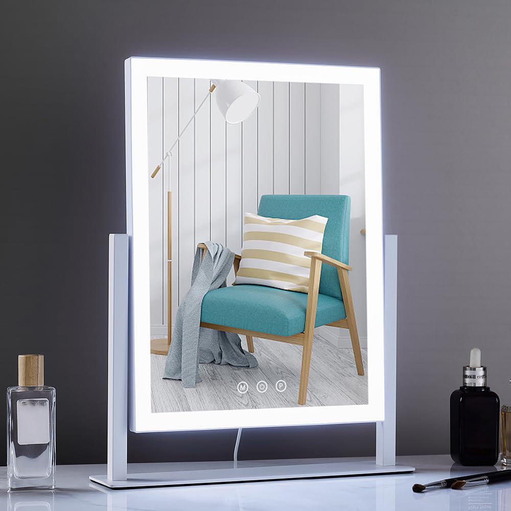 HIEEY makeup mirror 360-degree rotation for easy angle adjustments