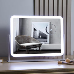 HIEEY vanity mirror with lights offers 360-degree rotation for flexible viewing angles.