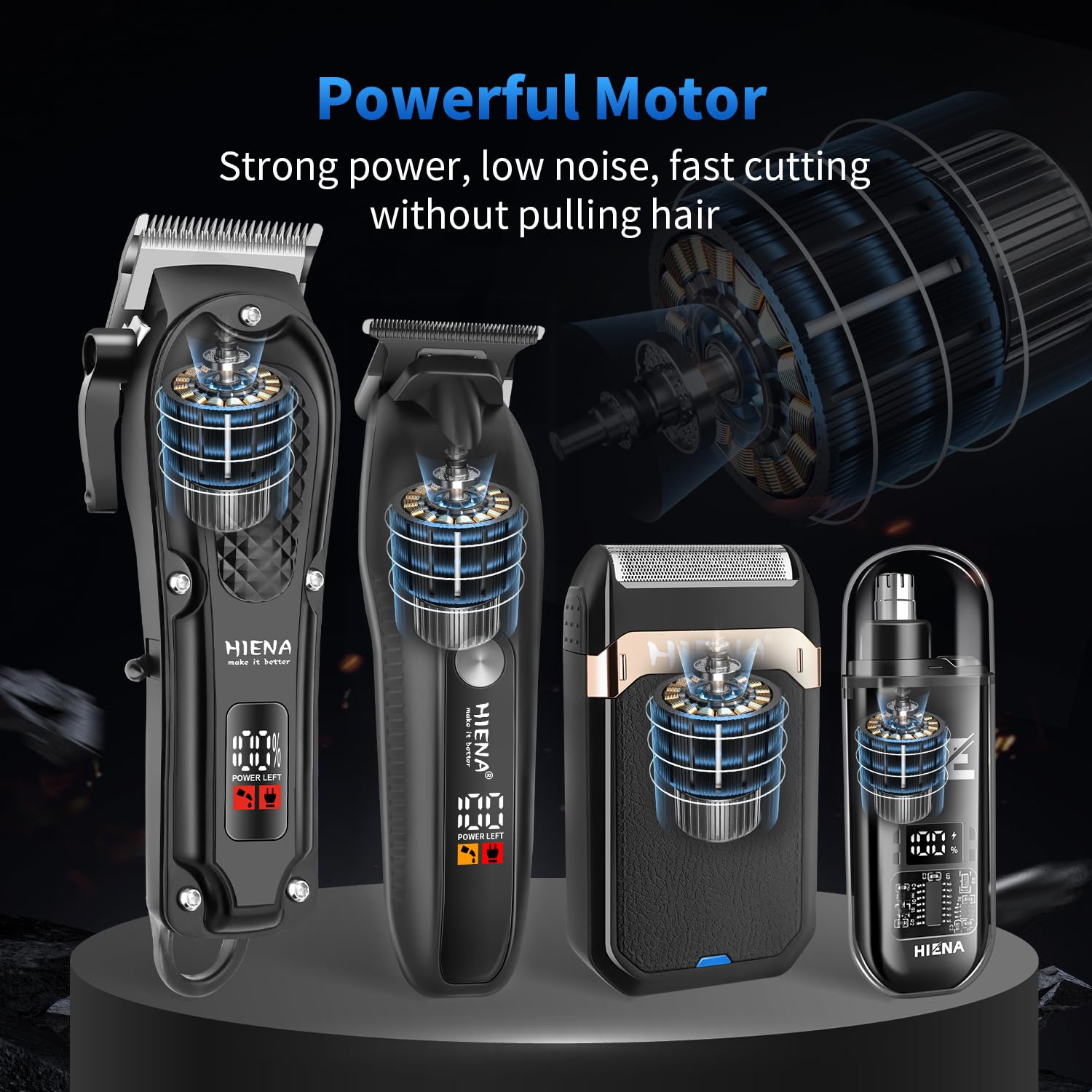 HIENA PRO guide comb 3mm for mid-length fades and precise trimming