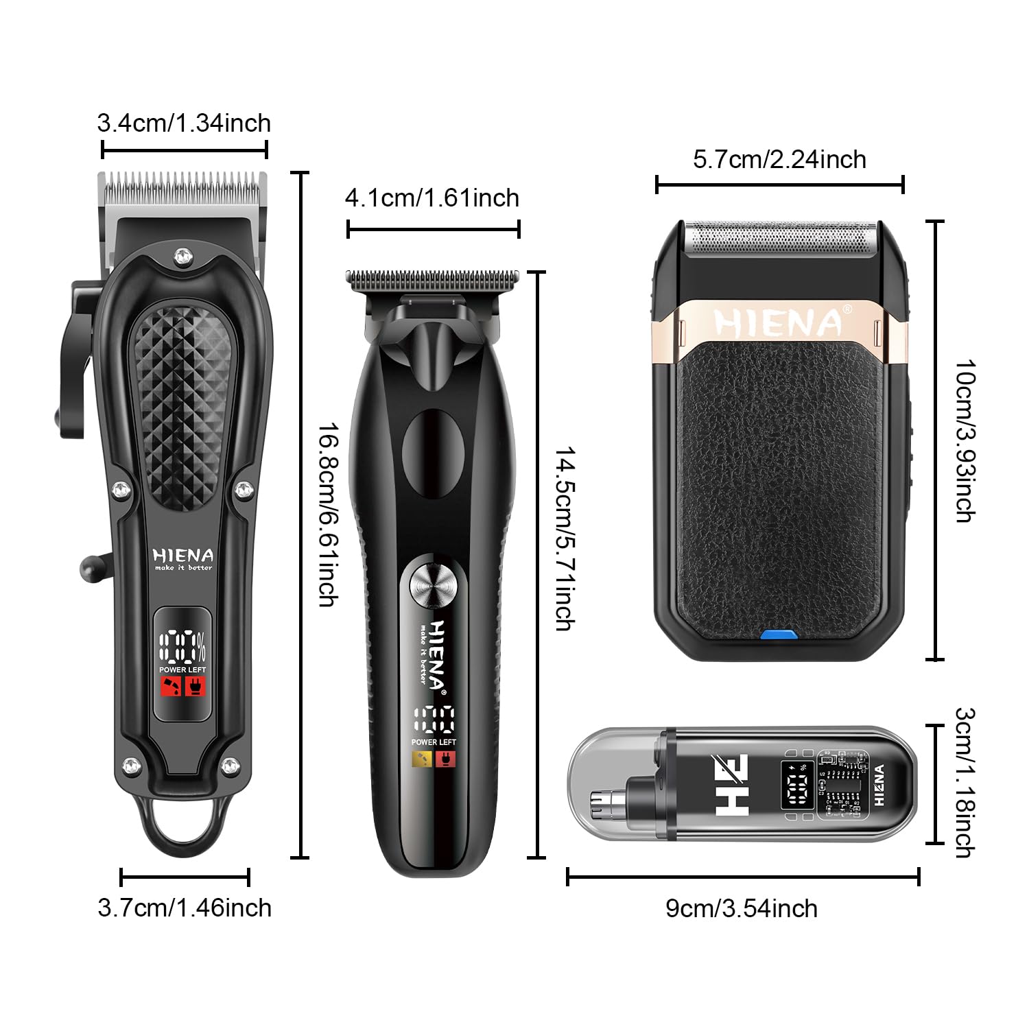 HIENA PRO guide comb 6mm for longer styles and beard shaping