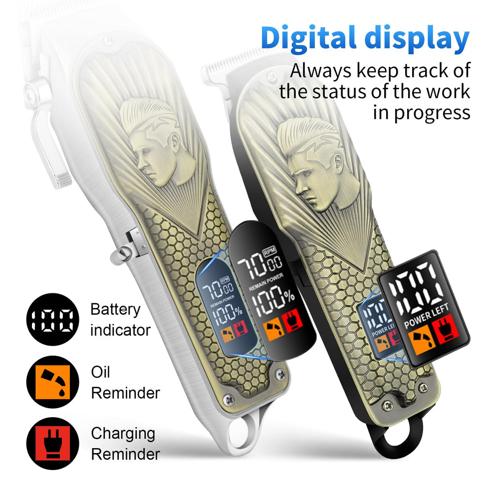 HIENA PRO LED display shows battery life for easy power management.
