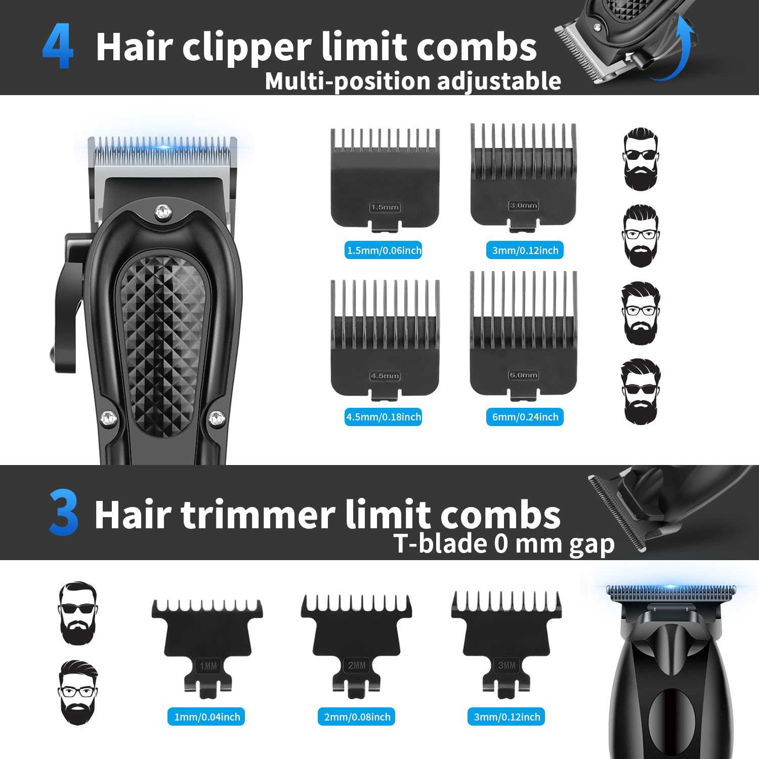 HIENA PRO trimmer beard precision blade for clean lines and detailing