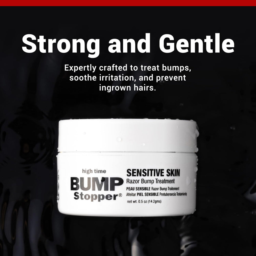 Aplicación localizada de High Time Bump Stopper Sensitivo en zonas irritadas