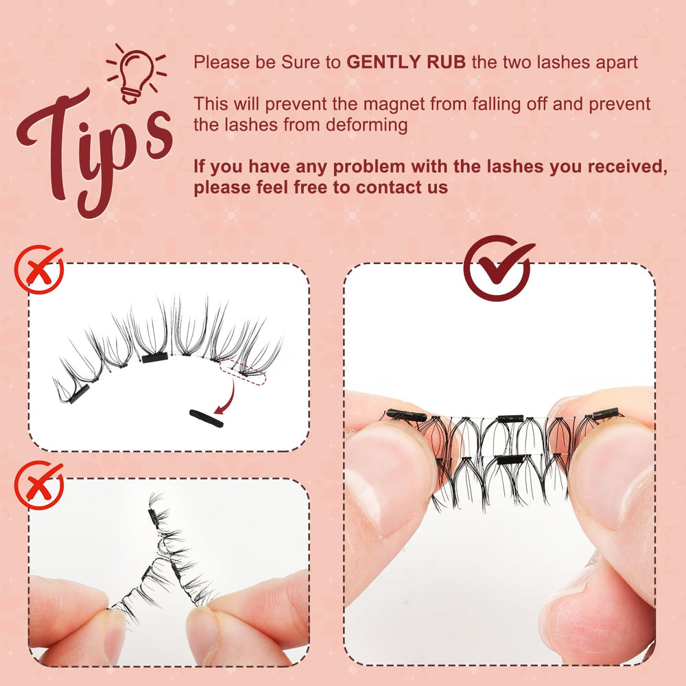 Higu clace all day wear comfort magnetic lashes stay natural