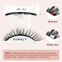 Higu clace magnetic lash box with mirror for travel touchups