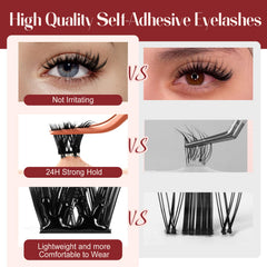 Higu Clace no-glue-needed lashes offer simple wear and easy removal.