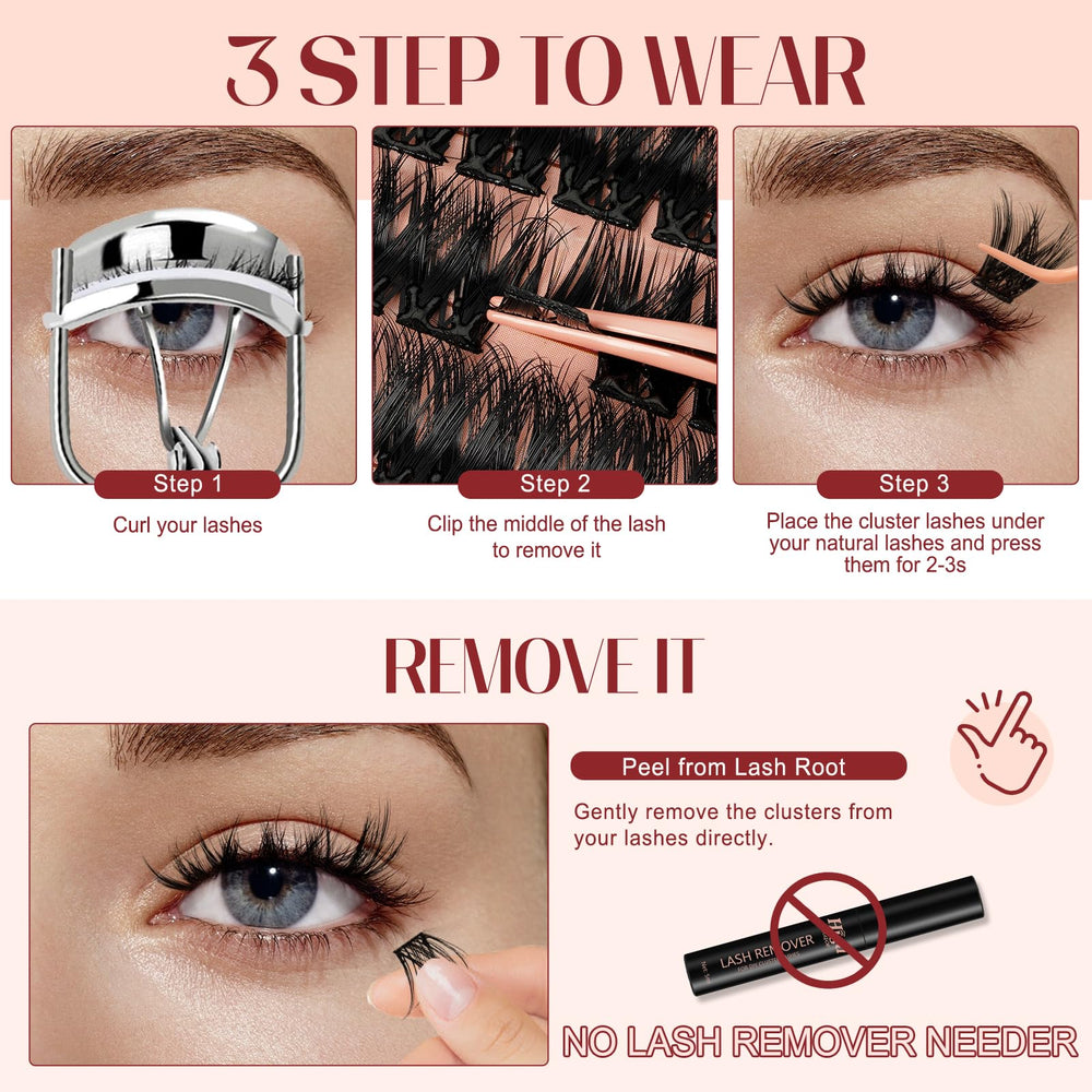 Higu Clace soft, lightweight lashes feel comfortable for long wear.