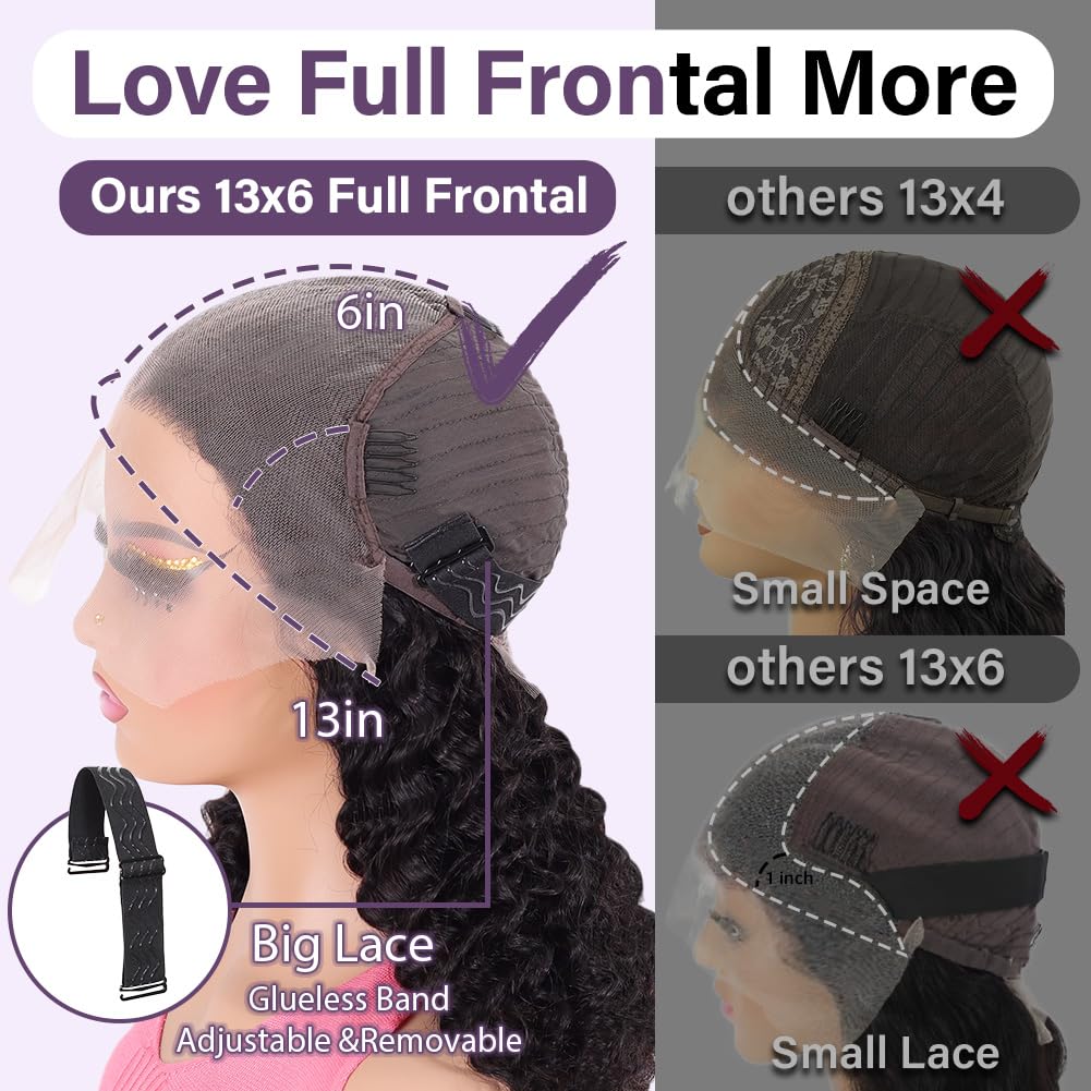 Hihmarm frontal lace 13x6 offers easy parting for versatile styling.