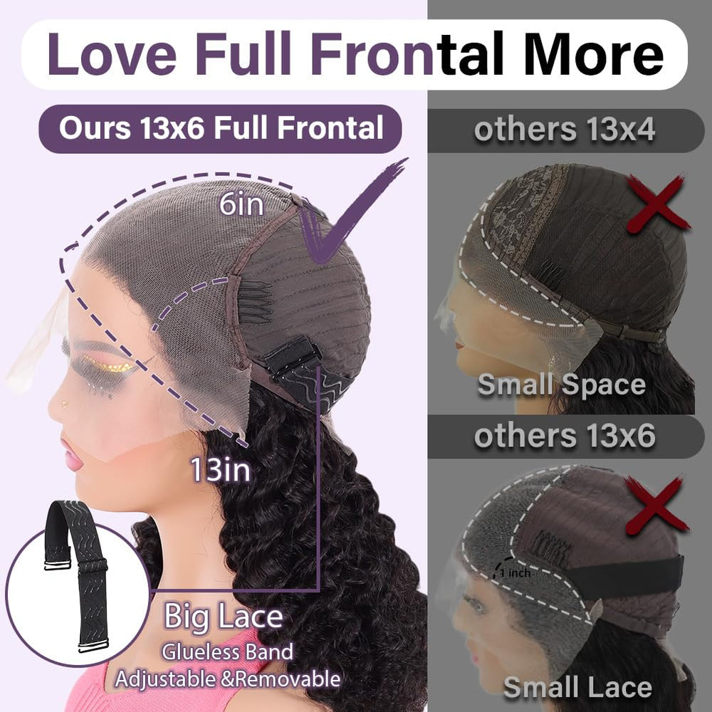Hihmarm frontal lace 13x6 offers easy parting for versatile styling.