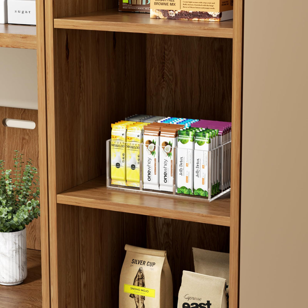 HIIMIEI durable crystal-clear acrylic organizer highlights visible organization