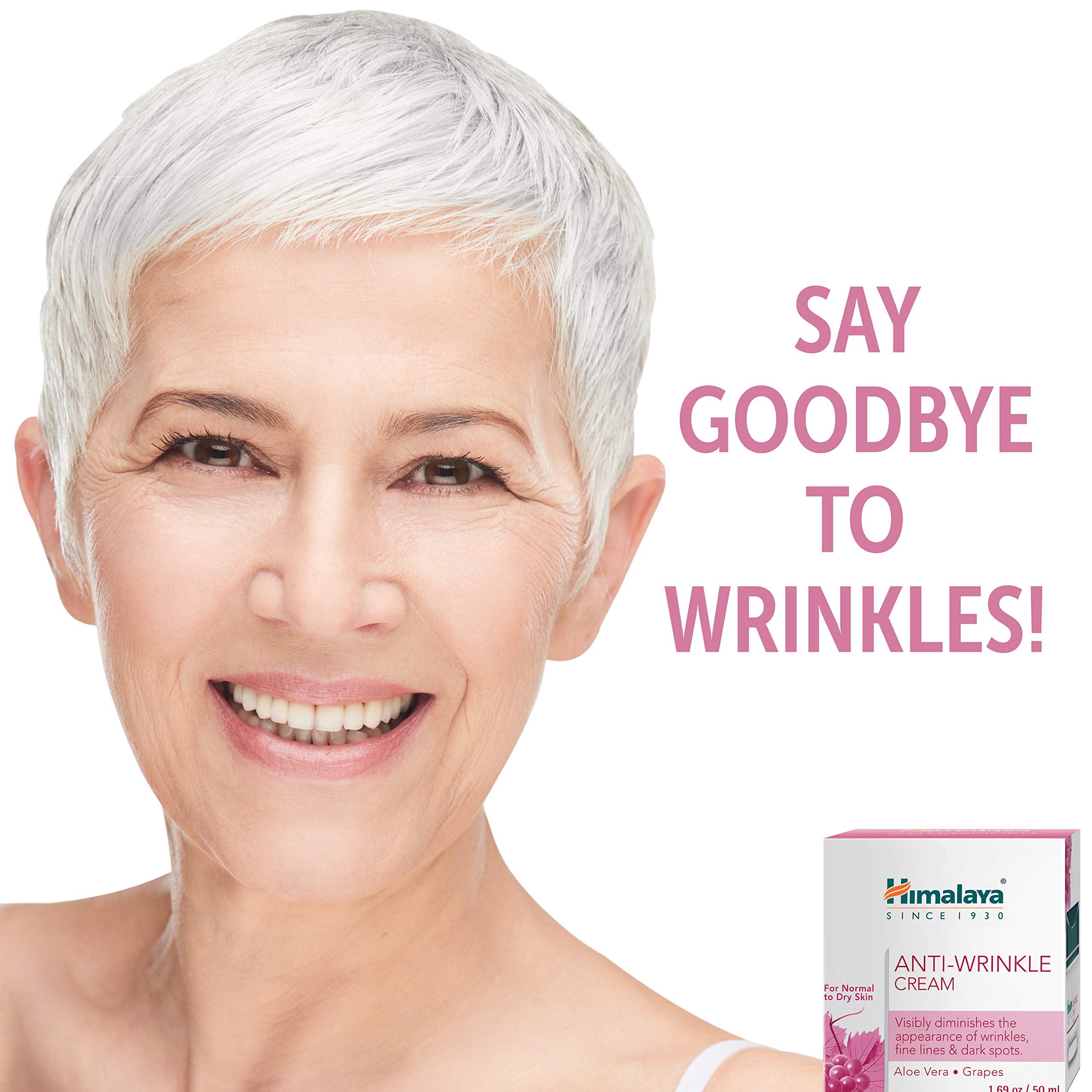 Himalaya Anti-Wrinkle Cream texture swatch reveals rich, non-greasy hydration.