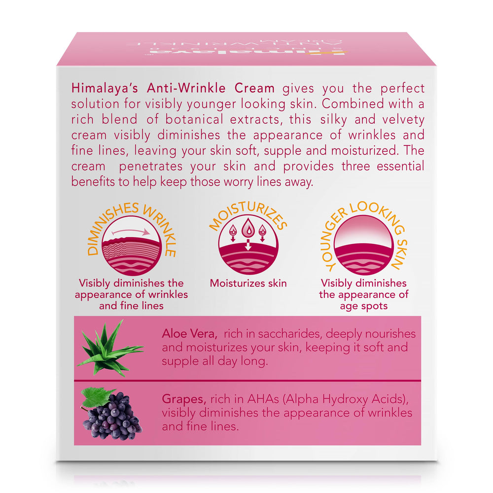 Himalaya Anti-Wrinkle Cream ready for under-makeup use.