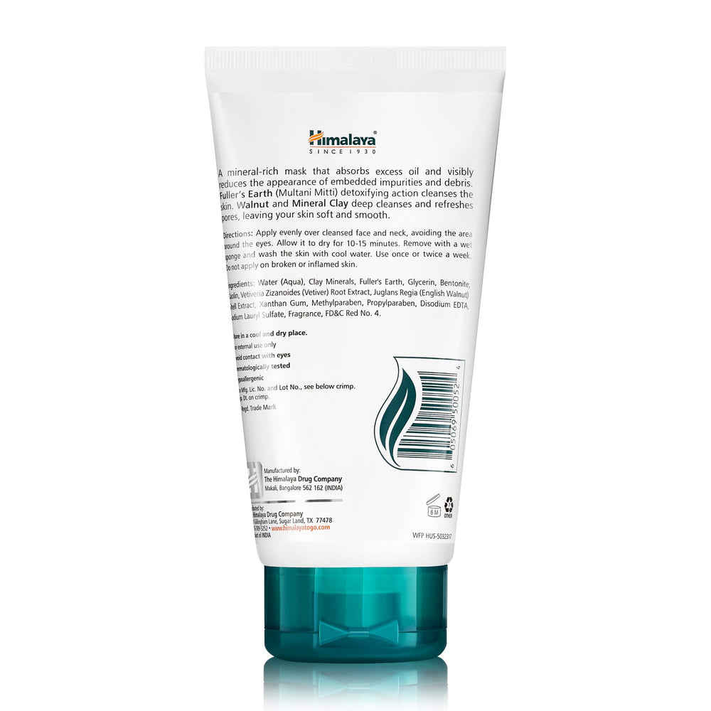 Himalaya Clarifying Mud Mask pore refinement for clearer skin.