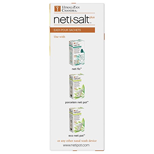 Himalayan Chandra Neti Salt Plus educational brochure included for multilingual instructions
